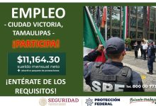 Convocatoria Guardia Protección Federal en Ciudad Victoria, Tamaulipas