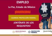 Convocatoria Guardia Protección Federal en La Paz, Estado de México