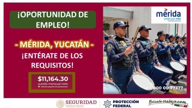Convocatoria Guardia Protección Federal en Mérida, Yucatán