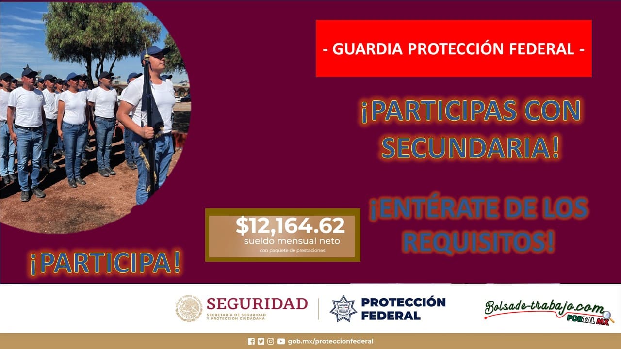 Convocatoria Guardia Protección Federal en San Martín de las Pirámides, Estado de México