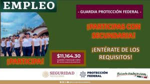 Convocatoria Guardia Protección Federal en San Pedro Cholula, Puebla