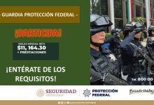 Convocatoria Guardia Protección Federal en Territorial Leyes de Reforma, CDMX