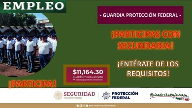 Convocatoria Guardia Protección Federal en Zacatlán, Puebla