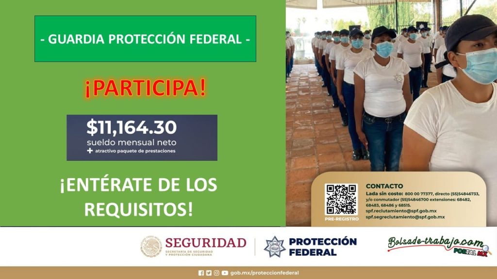 Convocatoria Guardia Protección Federal en Escuinapa, Sinaloa