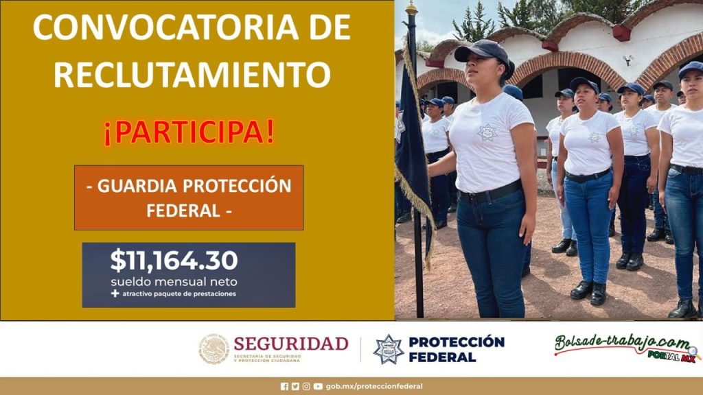 Convocatoria Guardia Protección Federal en Jojutla, Morelos