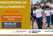 Convocatoria Guardia Protección Federal en Jojutla, Morelos