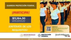 Convocatoria Guardia Protección Federal en Mazatlán, Sinaloa