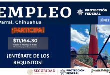Convocatoria Guardia Protección Federal en Parral, Chihuahua