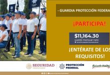 Convocatoria Guardia Protección Federal en Pátzcuaro, Michoacán