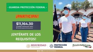 Convocatoria Guardia Protección Federal en Poza Rica, Veracruz