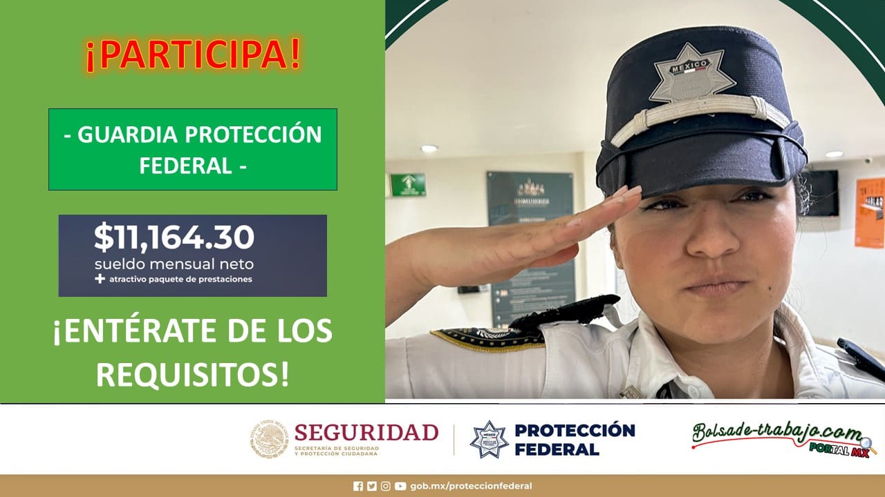 Convocatoria Guardia Protección Federal en Tapachula, Chiapas