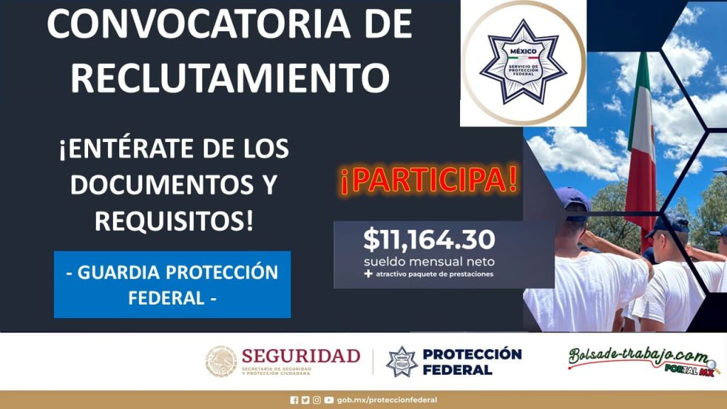 Convocatoria Guardia del Servicio de Protección Federal en Temascalapa, EDOMEX