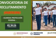 Convocatoria Guardia Protección Federal en Tlapa de Comonfort, Guerrero
