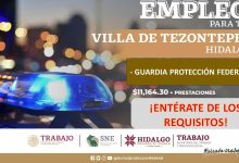 Convocatoria Guardia Protección Federal en Villa de Tezontepec, Hidalgo