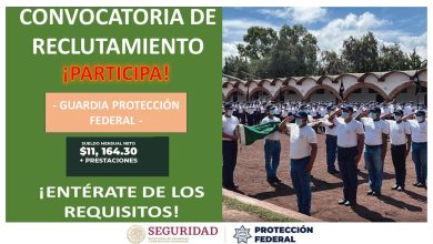 Convocatoria Guardia Protección Federal en Villa Nicolás Romero, Estado de México