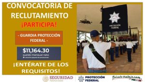 Convocatoria Guardia Protección Federal en Xalapa, Veracruz