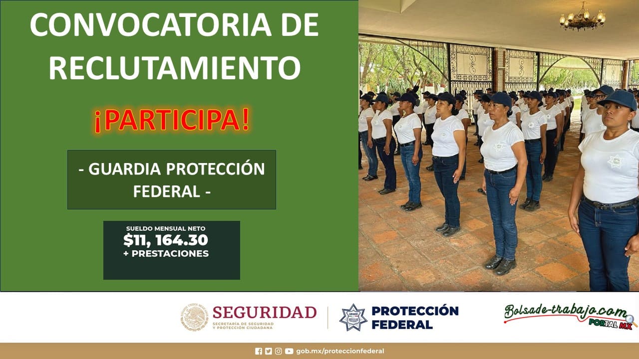 Convocatoria Guardia Protección Federal en Yecapixtla, Morelos