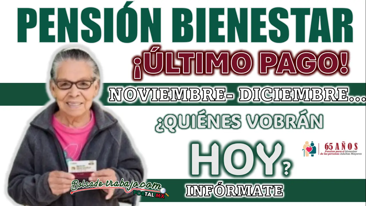 PENSIÓN BIENESTAR| ¿PARA QUIÉNES HAY PAGO HOY MARTES 12 DE NOVIEMBRE?