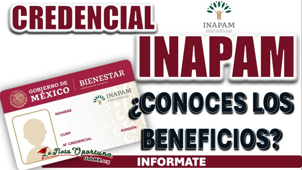 CREDENCIAL INAPAM| ¿CUÁLES SON LOS BENEFICIOS DE ESTE PROGRAMA?