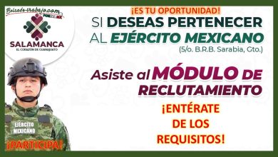 Convocatoria Ingreso al Ejército Mexicano en su 5/o B.R.B Sarabia -Guanajuato