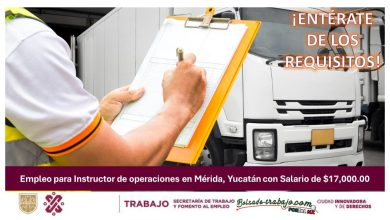Empleo para Instructor de Operaciones en Mérida, Yucatán