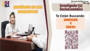 Convocatoria Investigador Socioeconómico en C3 de Puebla