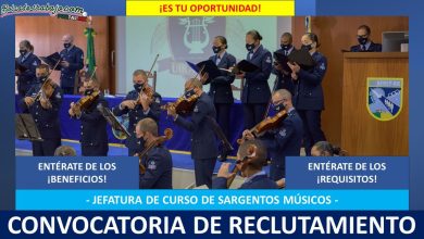 Convocatoria Jefatura de Cursos de Sargentos Músicos