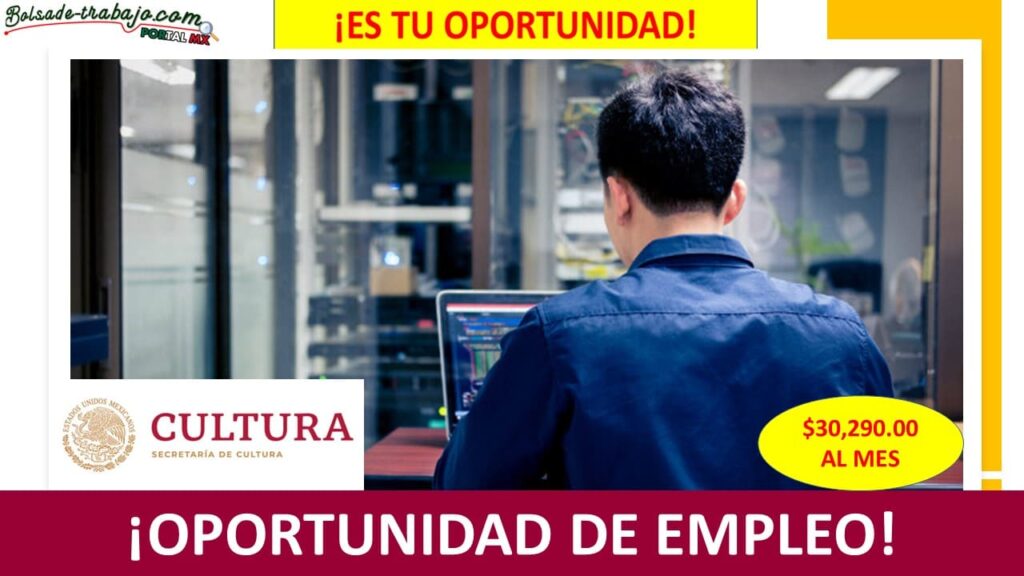 Empleo en Jefatura de Departamento de Personal de la Secretaría de Cultura