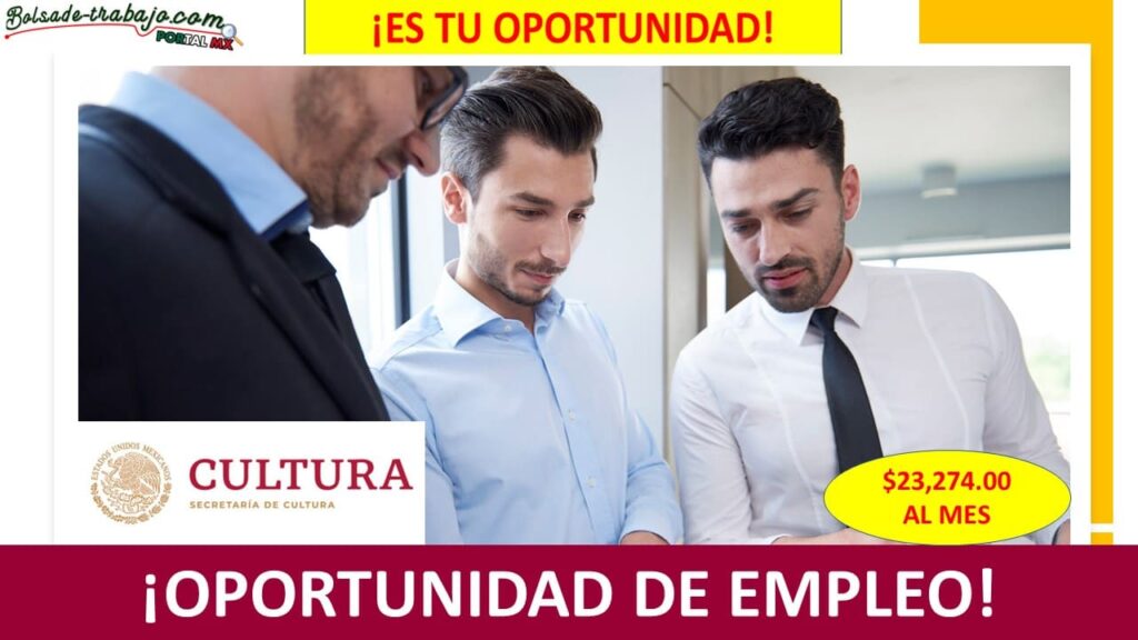 Empleo en Jefatura de Departamento de Programación Artística de la Secretaría de Cultura