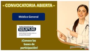 Convocatoria Médico General para el CERESO 1 Norte