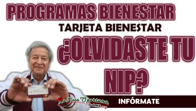 PROGRAMAS BIENESTAR | ¿OLVIDASTE EL NIP DE TU TARJETA DEL BIENESTAR?