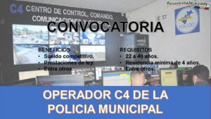 Convocatoria Operador C4 Pedro Escobedo, Querétaro