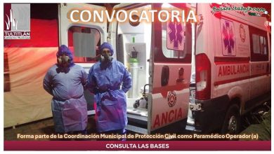 Convocatoria Paramedico Operador (a) en Tultitlán, Estado de México