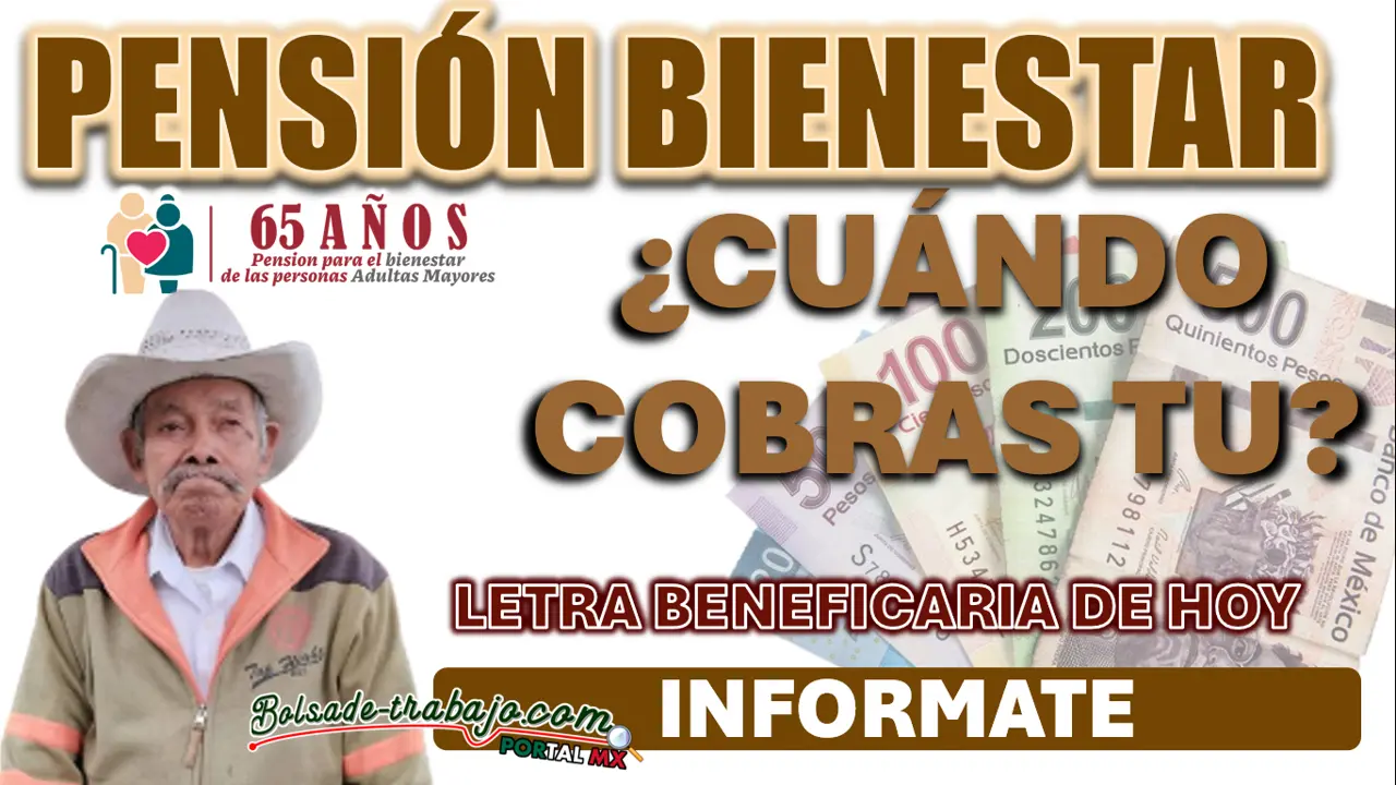 PENSIÓN BIENESTAR| ¿HOY TE TOCA COBRAR A TI?