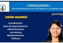 Convocatoria Personal Administrativo para FGE Coahuila en su Delegación Laguna