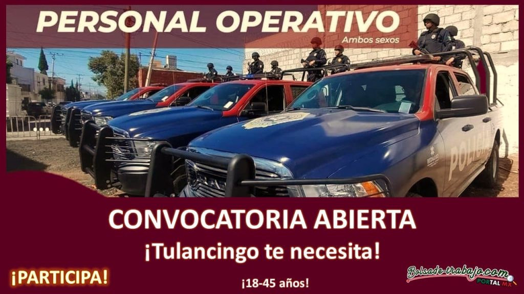 Convocatoria Personal Operativo en Tulancingo