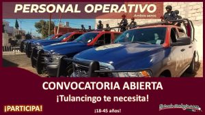 Convocatoria Personal Operativo en Tulancingo