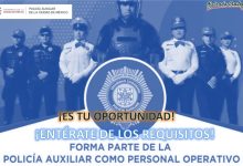 Convocatoria Policía Auxiliar como Personal Operativo, CDMX