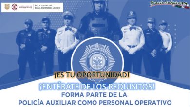 Convocatoria Policía Auxiliar como Personal Operativo, CDMX