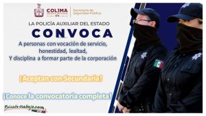Convocatoria Policía Auxiliar del Estado de Colima