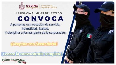 Convocatoria PolicÃ­a Auxiliar del Estado de Colima