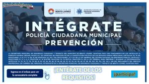 Convocatoria Policía Ciudadana Municipal en Benito Juárez, Quintana Roo