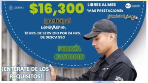 Convocatoria Policía Custodio en Pesquería, Nuevo León