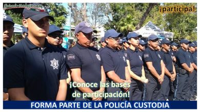 Convocatoria Policía Custodio en Tehuacán, Puebla