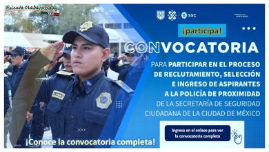 Convocatoria PolicÃ­a de Proximidad de SSC, Ciudad de MÃ©xico