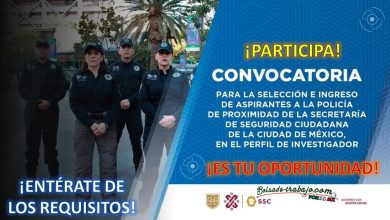 Convocatoria Policía de Proximidad en Perfil de Investigador de la Secretaría de Seguridad Ciudadana de CDMX