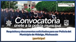 Convocatoria Policía del Municipio de Hidalgo, Michoacán