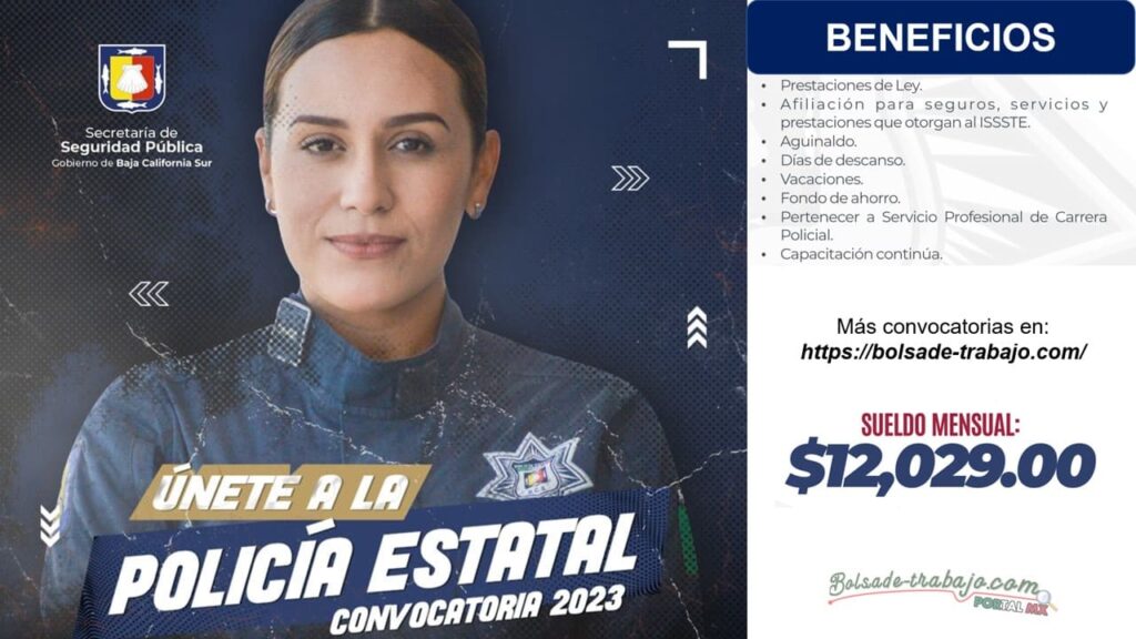 Convocatoria Policía Estatal de Baja California Sur