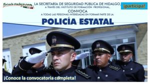 Convocatoria Policía Estatal en Hidalgo