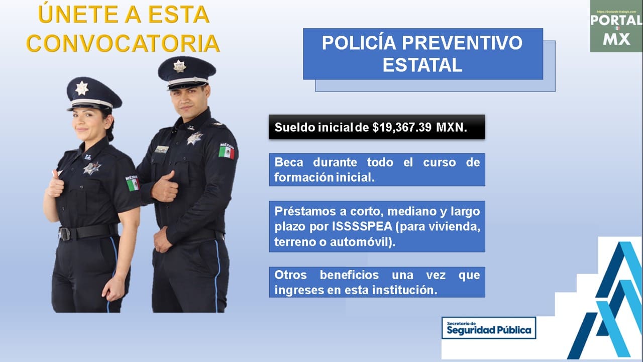 Convocatoria Policía Preventiva Estatal Aguascalientes